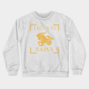 Legio XXI Rapax Capricorn Emblem Roman Legion Crewneck Sweatshirt